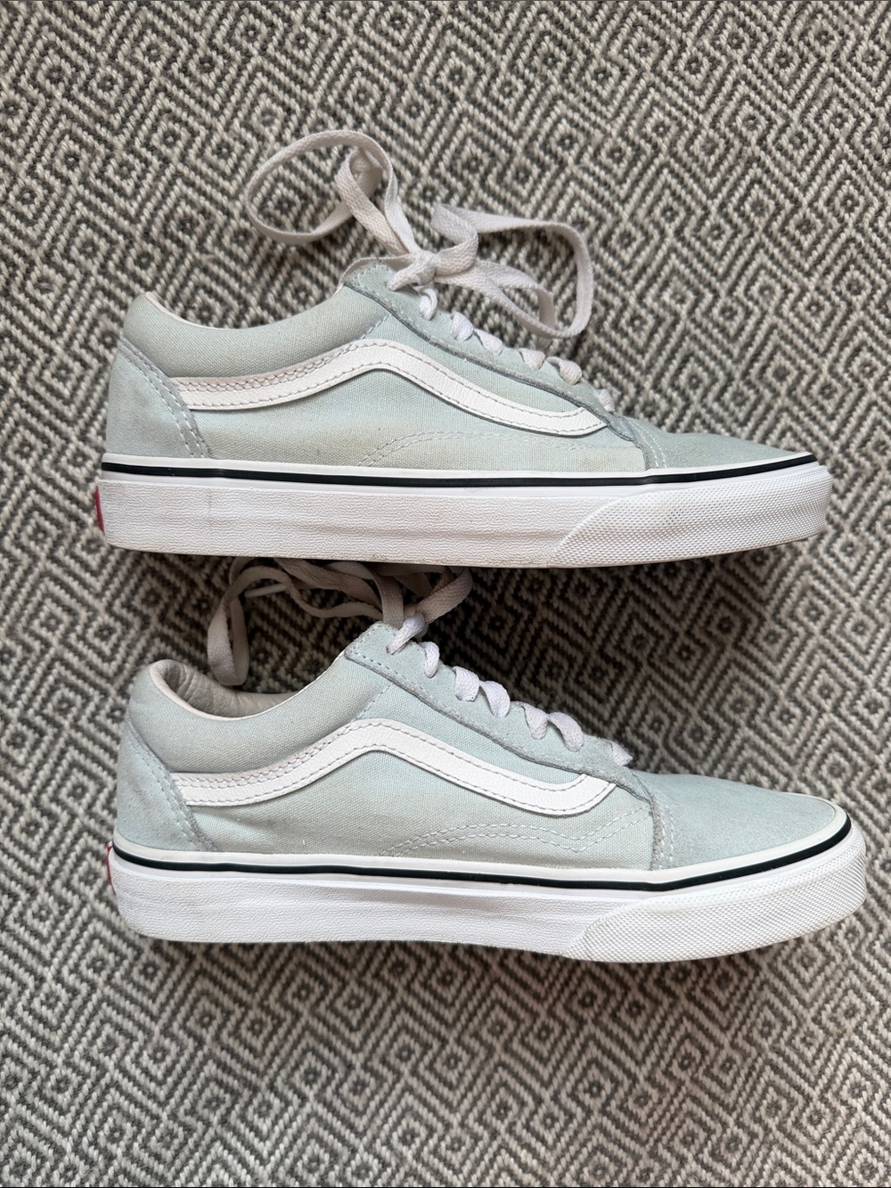 Vans Old Skool sneakers in a light grey-green Size U.S Man 5.5/Women 7 - Picture 5 of 14